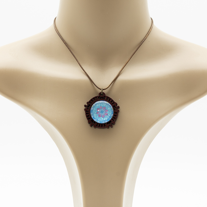 Ethno Halsketten Holz – Bild 2