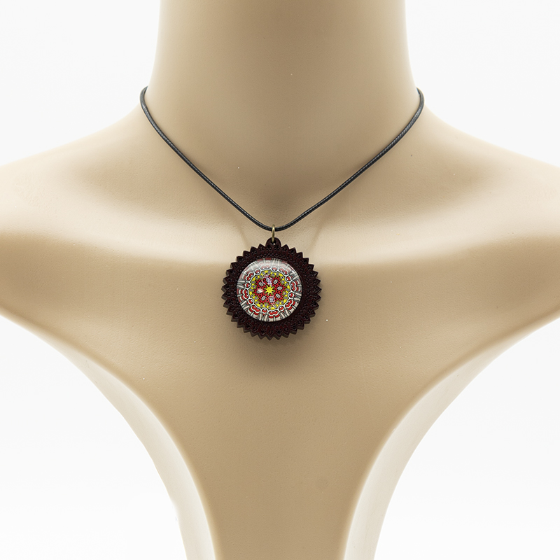 Ethno Halsketten Holz – Bild 2