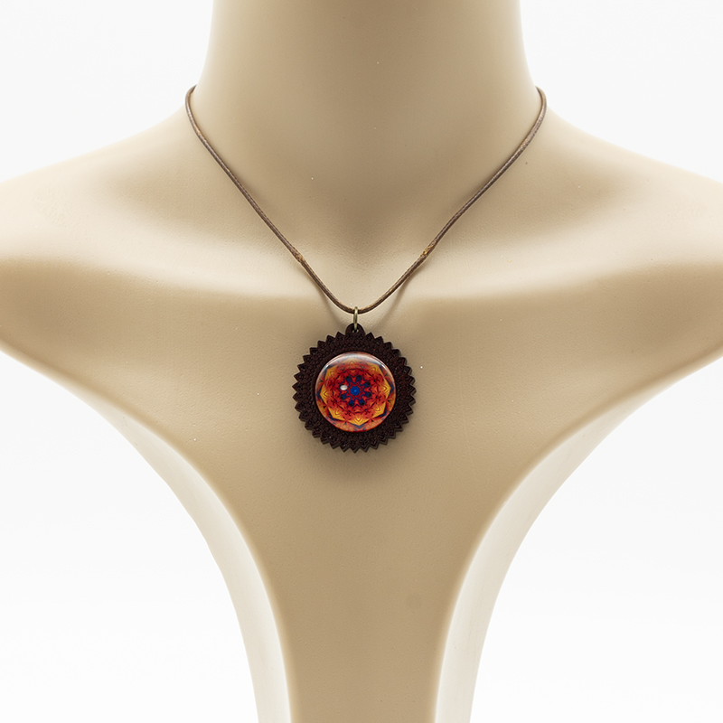 Ethno Halsketten Holz – Bild 2