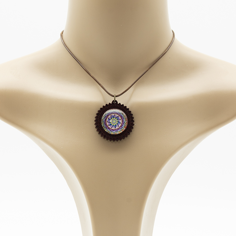 Ethno Halsketten Holz – Bild 2