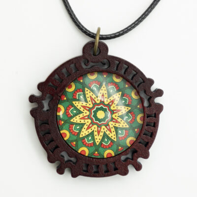 Ethno Halsketten Holz