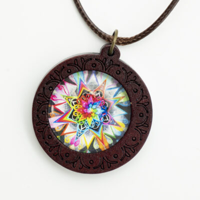 Ethno Halsketten Holz