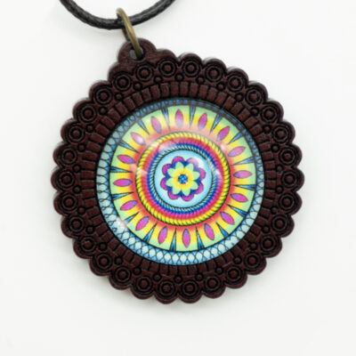 Ethno Halsketten Holz