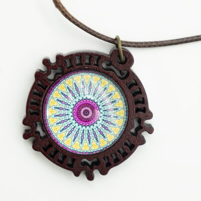 Ethno Halsketten Holz