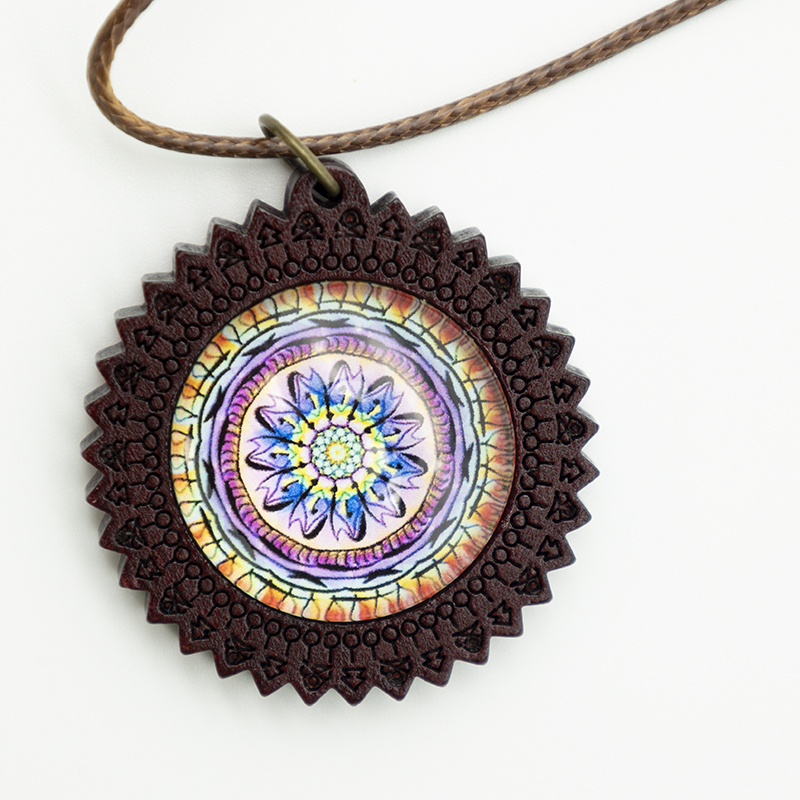 Ethno Halsketten Holz