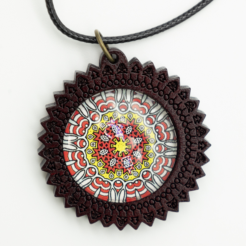 Ethno Halsketten Holz