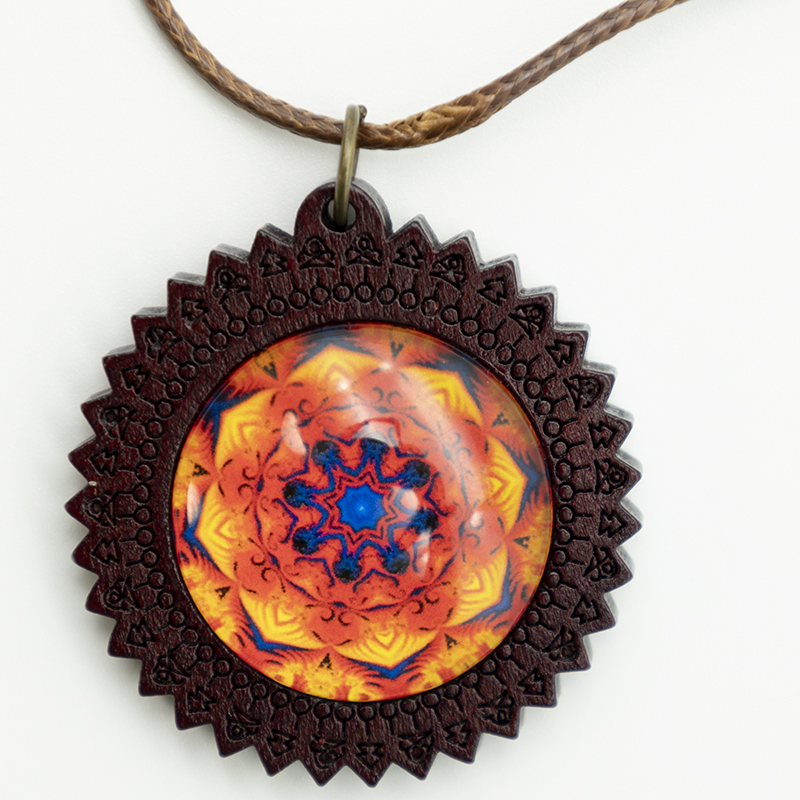 Ethno Halsketten Holz