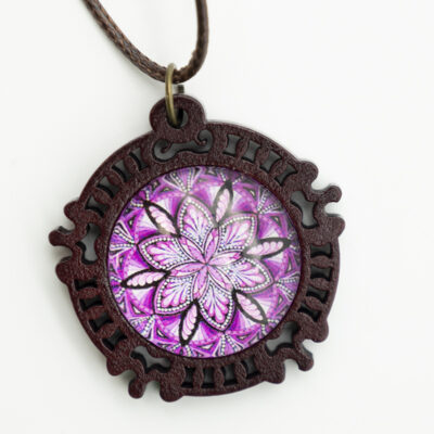 Ethno Halsketten Holz