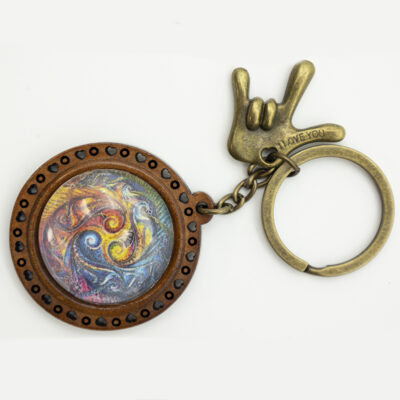 Schlüsselanhänger Holz