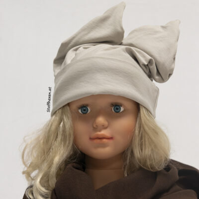 Kinder Haube mit 2 Zipfeln Jersey unisex