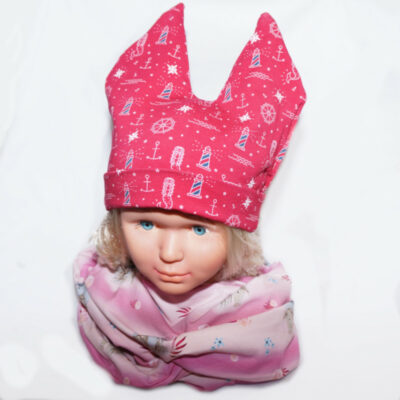 Kinder Haube Jersey mit 2 Zipfel